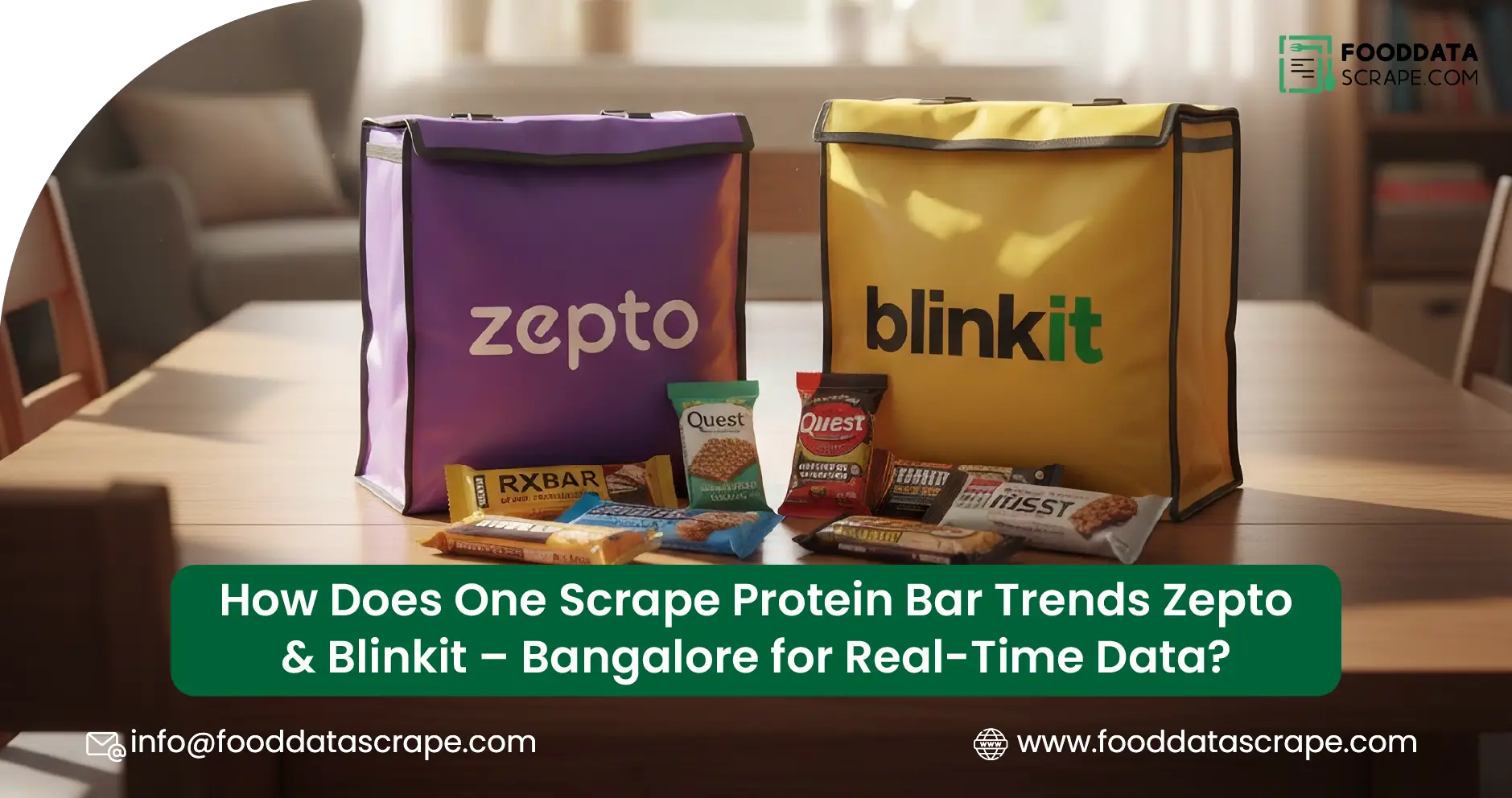 How Does One Scrape Protein Bar Trends Zepto & Blinkit – Bangalore for Real-Time Data?